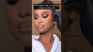 How to instantly get a face/eye lift with makeup #dubai #makeuptutorial #dubaimakeupartist #makeup