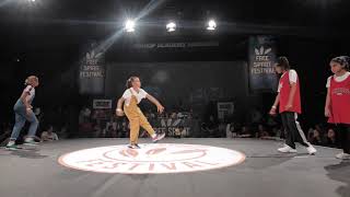 Free Spirit Festival 2019 Championship // Norah & Yarah vs Rahel & Cameroon // KidsMixstyle - 1/4