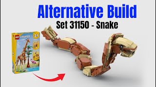 How to build Snake 31150 Alternate Build Lego MOC Tutorial Instructions