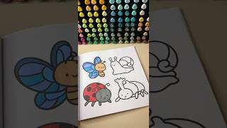 My coloring vault | Part 1/2 Bug time: butterfly and ladybug 🐞🦋