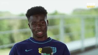 Bukayo Saka says Declan Rice "looks even better" since joining Arsenal 💪| Bukayo Saka interview