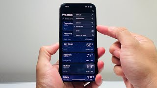 How To Change Temperature To Fahrenheit or Celsius on Weather App on iPhone