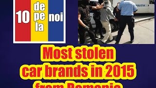 Most stolen car brands in 2015 from Romania