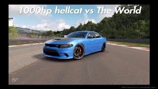 (1000hp hellcat vs The World) GT-SPORT