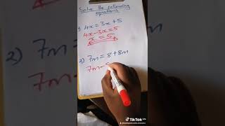 Solving a lenear equation