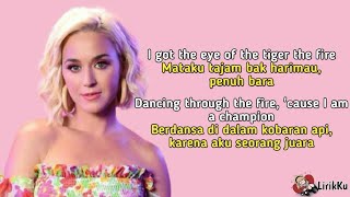 Roar - Katy Perry (Lyrics video dan terjemahan)