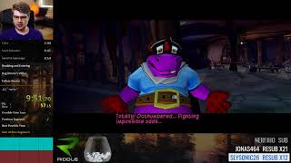 Sly 2 Damageless speedrun in 11:10:25