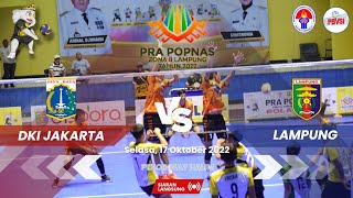 🔴 LIVE PRA POPNAS VOLI PUTRA | DKI JAKARTA VS LAMPUNG