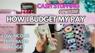 Detailed BUDGET WITH ME | CASH STUFF MY WALLET | USING LOW INCOME  | PAY #2 BIWEEKLY | AUGUST