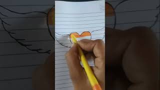 I love ❤️ INDIA 🇮🇳 republic day special drawing//Indian flag drawing 🇮🇳#art#shorts#short #viral