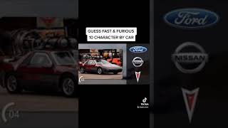 GUESS FAST & FURIOUS 10 CHARACTER BY CAR | CAR LOGO QUIZ #shorts