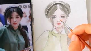 Drawing/Painting Tutorial of a girl | Beginners Guide | Easy