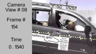 Vehicule  Crash Test 2008 Nissan Armada  _ Infiniti Qx 56 Full Frontal) NHTSA-Extreme