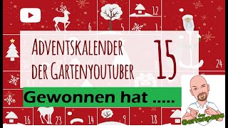 Auslosung des Adventskalender – der Garten YouTuber - 2020