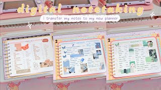 ✏️ i transfer my notes from my old planner to new planner ✨ | kawaii mee