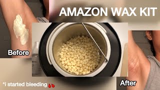 Amazon Wax Kit! Unboxing + Underarm tutorial! *first time