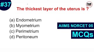 norcet exam preparation I aiims norcet 2023 I aiims norcet questions and answer #37