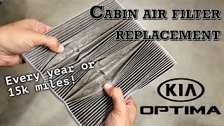 Cabin Air Filter Replacement | 2011-2015 Kia Optima