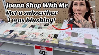 Joann Shop With Me // I met a subscriber! // paper, Christmas & Tim holtz