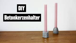 DIY Beton Kerzenhalter