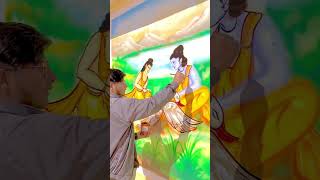 Shri ram ll wall painting ll oil colors ll #shorts #trending #youtubeshorts