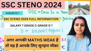 SSC Stenographer 2024 Full Strategy| SSC STENO Exam Pattern, Salary, Posts, Skill Test, Syllabus