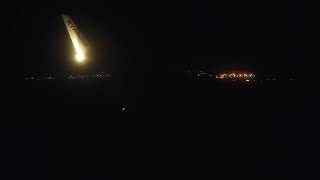 Departure Boeing 737 at night 24.11.2019