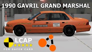 LCAP (#4) - 1990 Gavril Grand Marshal Safety Crash Test | BeamNG.drive