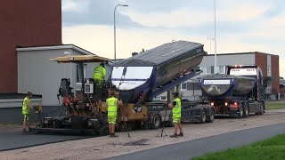 Paving time | CAT AP3000 | 2x Scania R650 NG | Bomag BW 100 ADM