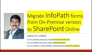 Migrate InfoPath Form Records from On premise to SharePoint Online