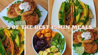 MUST TRY 15 MINUTE VEGAN DINNER MEALS