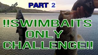 Swimbait Only Challenge Part 2 of 2 (Big Savage Gear Swimbait Catches)