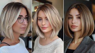 Chic Stacked Bob Haircuts Featuring Blonde Ombre And Dark Balayage Vintage Bob Bob Fade Haircut