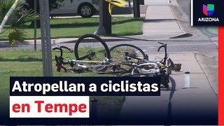 Cuatro ciclistas terminan en el hospital después de ser atropellados en Tempe