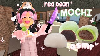 🎙️🎧 roblox ASMR Mochi Eating 🍡🍵 Playing MM2!