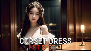 AI Art Lookbook 4K | Корсетное платье | Удивительный показ мод | ИИ Красавица Девушка