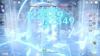 12-2-2 in 20s with c0 Ayaka and without Shenhe - Genshin impact