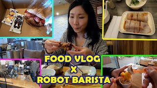 I LOVE BANCHAN AND KOREAN FOOD VLOG + ROBOT BARISTA