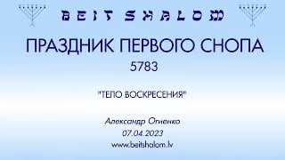 ПРАЗДНИК ПЕРВОГО СНОПА 5783 "ТЕЛО ВОСКРЕСЕНИЯ". (Александр Огиенко 07.04.2023)