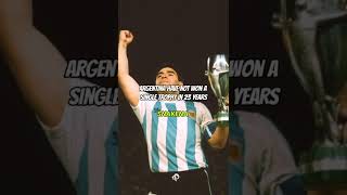 2 trophies in 11 months 🤯.    #argentina#Messi #copaamerica#lafinallissima #maradona#trophy#comeback