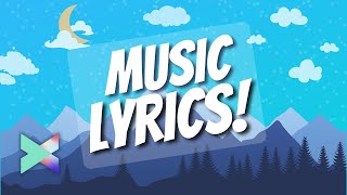 Motion Graphics LYRICS Video Animation in Filmora X