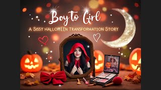 Boy to Girl🌸 | A Sissy Halloween Transformation Story 🎃✨