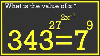 Exponential equation with different bases