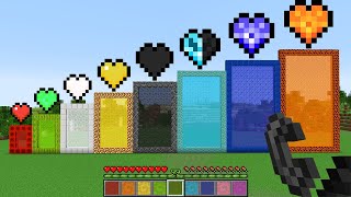 all nether portals with different hearts in Minecraft