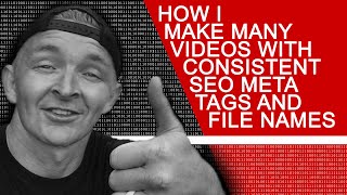 How I Make Many Videos with Consistent Branding - Systematizing Video Production Ideas