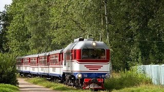 Подвижной состав на северной трассе малой октябрьской детской железной дороге