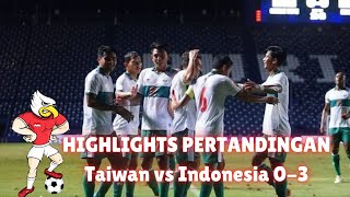 Highlights - Chinese Taipei VS Indonesia | AFC Asian Cup HD #TimnasDay