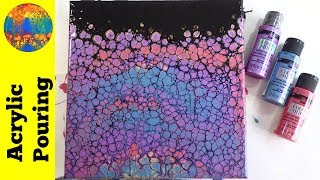 Sparkly Color Shift Paints Acrylic Pouring Swipe (With Paper Towel)