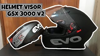 HOW TO CHANGE HELMET VISOR || EVO GSX 3000 V2