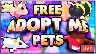 ROBLOX LIVE ADOPT ME! 🔴 FREE PETS PLAYING WITH VEIWERS